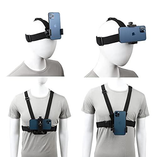 PellKing Mobile Phone Chest Strap Harness Mount Head Strap Holder Kit