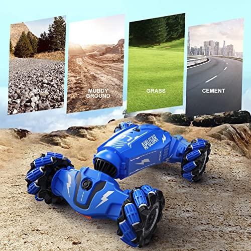 Loozix Upgraded Hand Gesture Sensing Rc Stunt Car With Lights Music