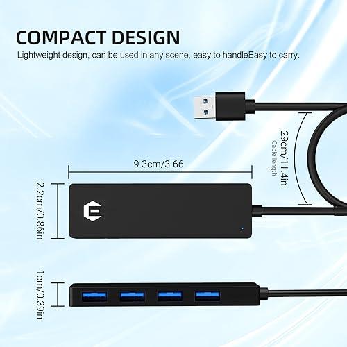 SUTOUG USB 3 0 Hub Adaptador De Datos De 4 Puertos Con Velocidad De