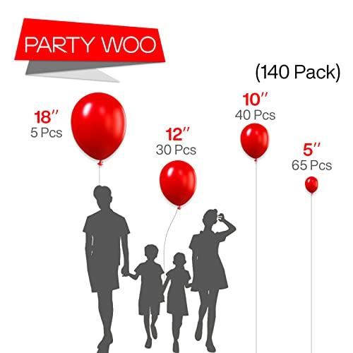 Partywoo Globos Rojos Piezas Globos Rojos Mate Diferentes Tama Os