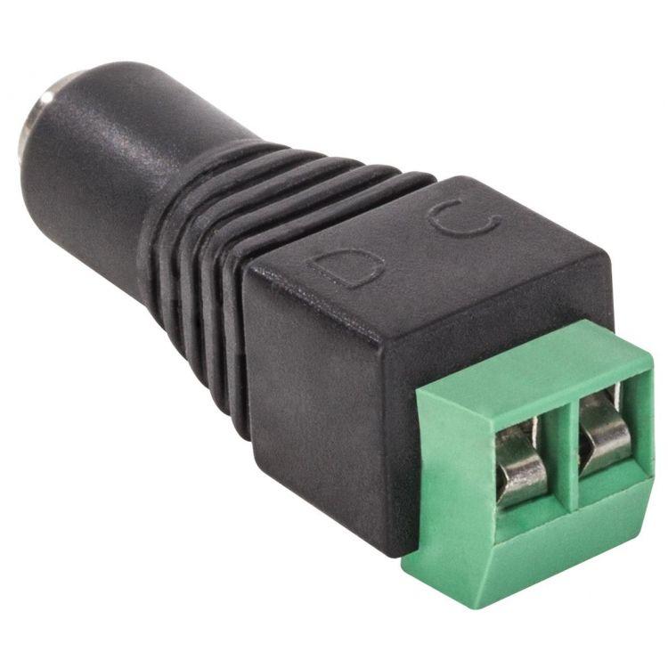 Adaptador Plug Invertido 2 1mm A 2 Terminales Atornillables Steren