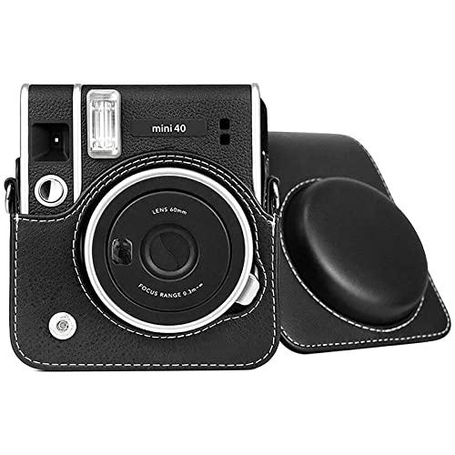 Rieibi Funda Protectora Para Fujifilm Instax Mini 40 Funda De Cuero PU