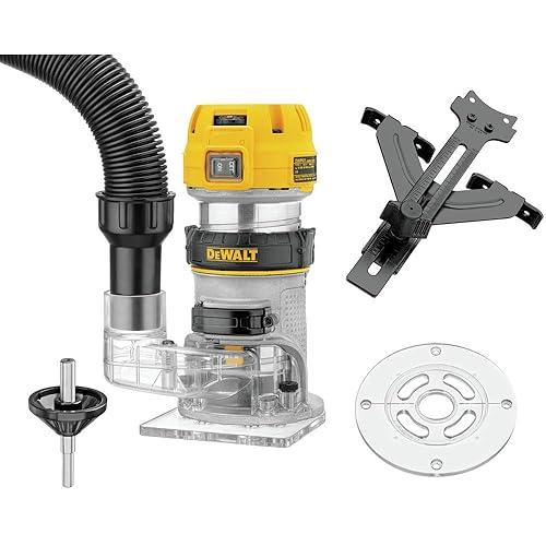 Enrutador Dewalt Base Fija Hp Amperios Disparador De