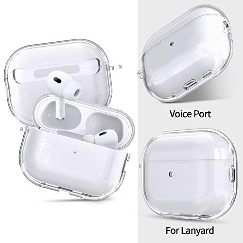 AIRSPO Airpods Pro 2nd Generation Case Cover Clear Soft TPU Protective