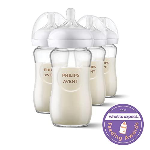 Philips AVENT Glass Natural Baby Bottle With Natural Response Nipple