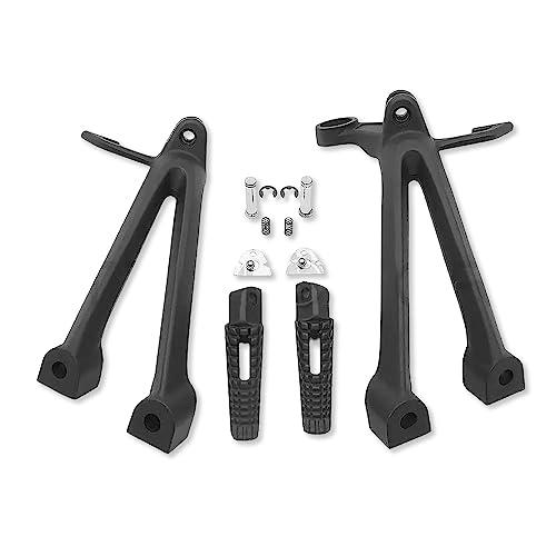 HTTMT MT390 017 BK Black Rear Passenger Foot Pegs Bracket Compatible