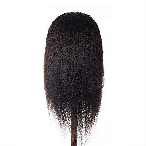 Real Hair Mannequin Afro Fluffy Light Yaki Kinky Straight