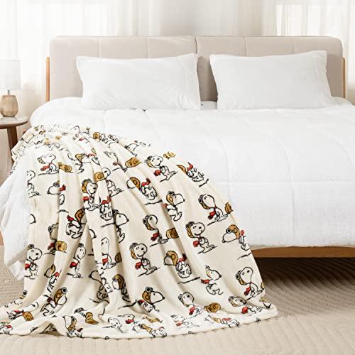 Berkshire Blanket Peanuts Velvetloft Cute Character Snoopy Manta De