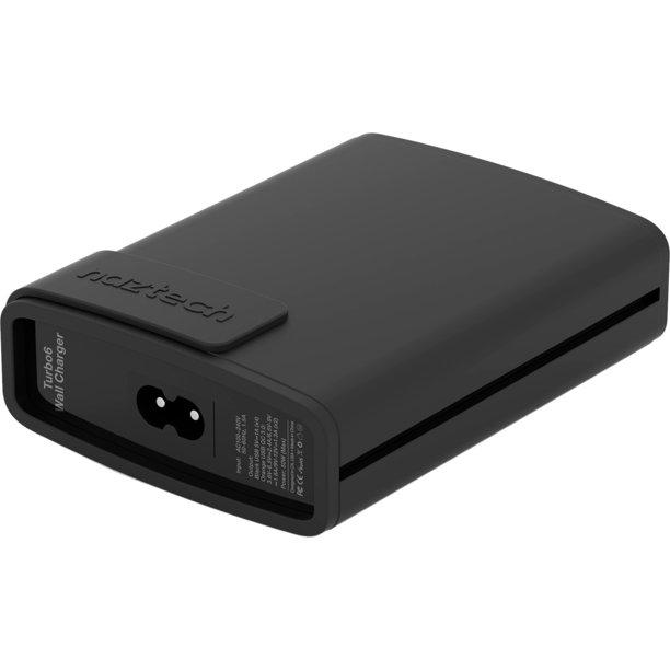 Estación De Carga De 6 Puertos USB Negro Naztech Wall Charger