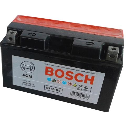 Bosch, BT7B-BS, Batería para Motocicleta, 12V, 6.5Ah : Precio Guatemala