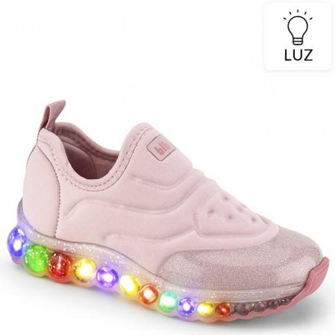 Tenis bibi led store rosa