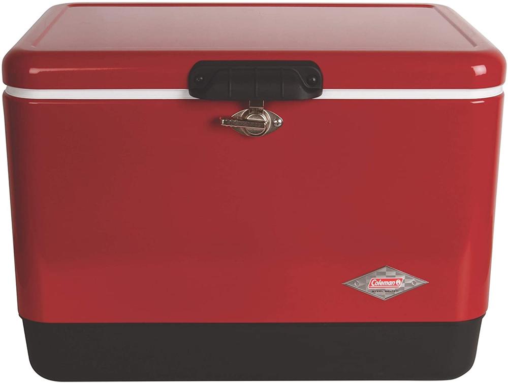 Hielera De Acero Inoxidable Con Capacidad Para 85 Latas, Color Rojo