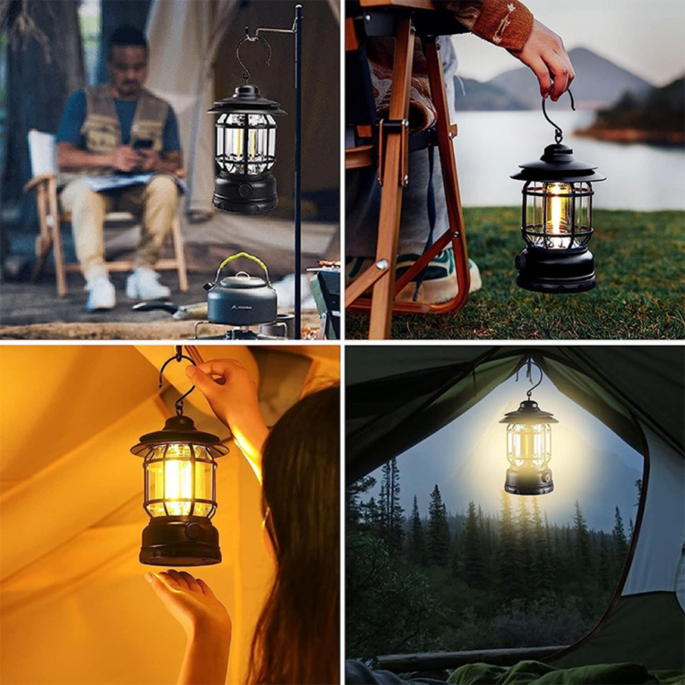 Lámpara Portátil para Camping, Pesca, Recargable Vintage : Precio Guatemala