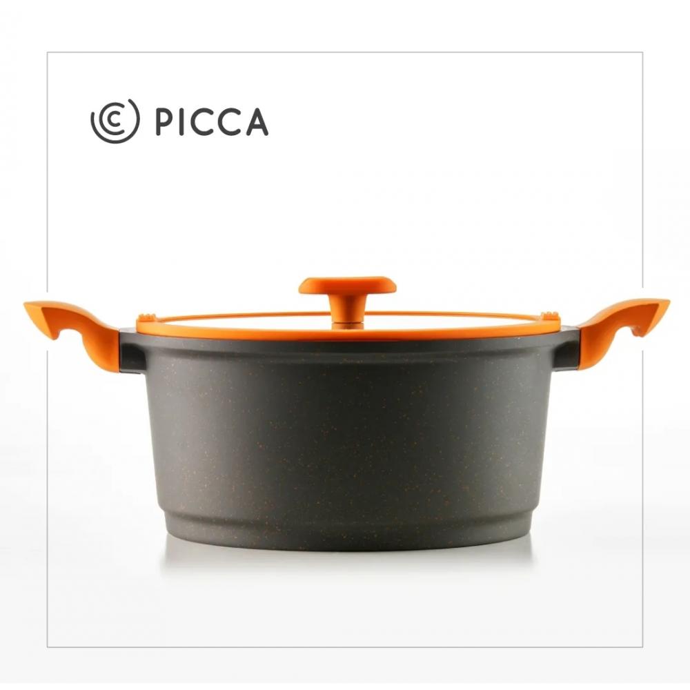 Bateria De Cocina PICCA MILAN ACQUA Recubrimiento de Marmol Marca Picca-  PI007BMA