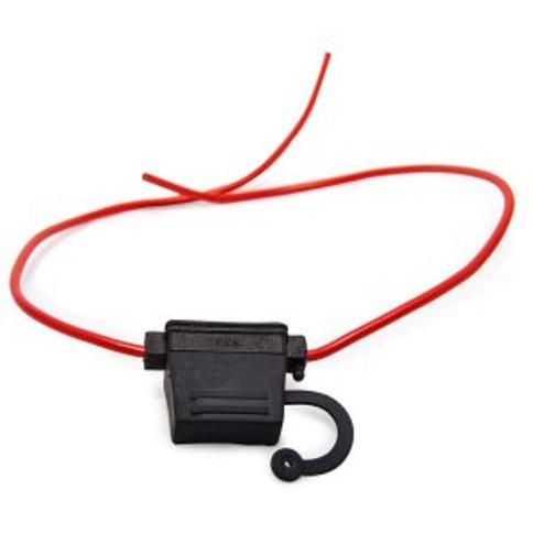 Portafusibles En Línea, 1 Unidad, 18awg, 600v, Negro, Rojo, Para Coche,  Barco, Camión - Fusibles - AliExpress