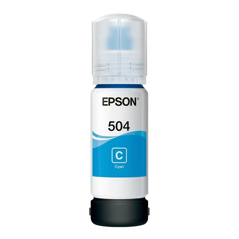Botella de Tinta Cián Epson T504 70 ml Entrega a toda Guatemala