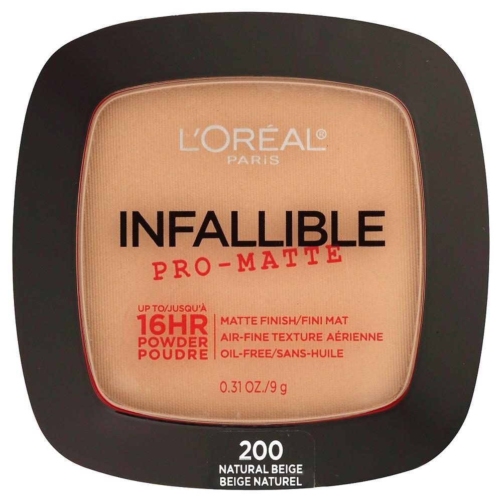 Polvo Matte, Tono Beige Natural, L'Oréal Infallible Pro Entrega toda