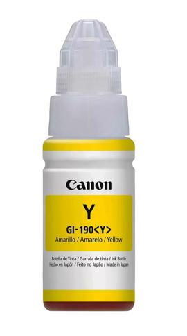 Botella De Tinta Amarilla, 70ml, GI-190 Canon Entrega a toda Guatemala