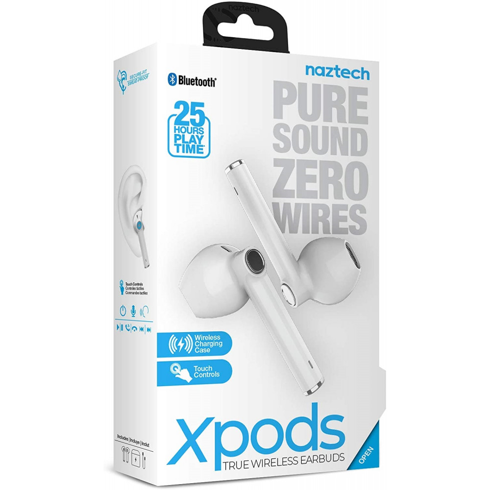 Auriculares Naztech Xpods Pro True Wireless con estuche de carga