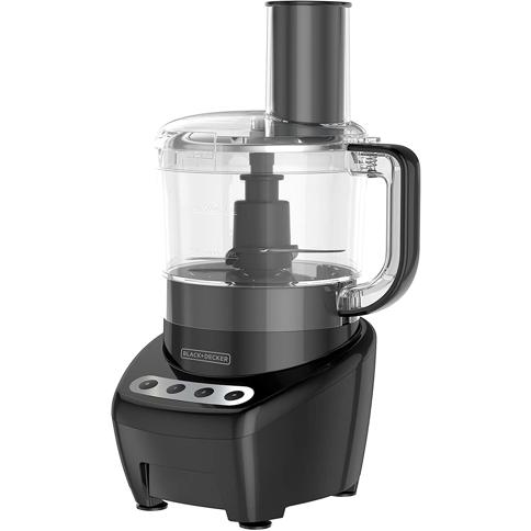  Black & Decker FP2500 PowerPro Procesador de alimentos de boca  ancha, 10 tazas, color blanco, Negro : Hogar y Cocina