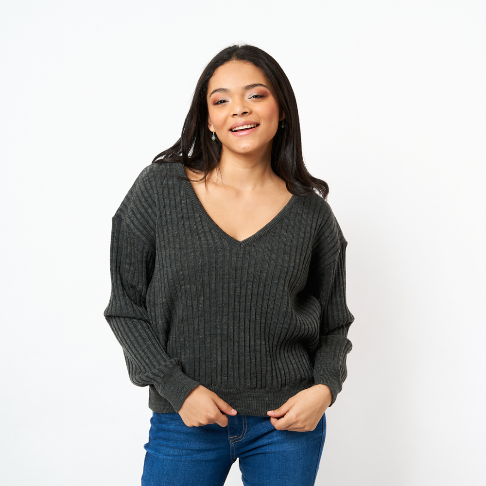 Suéter Sweater Victoria, Gris Oscuro Precio Guatemala