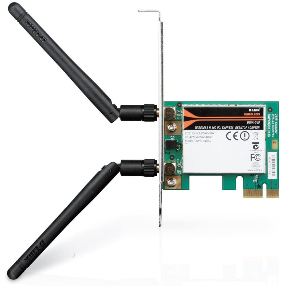 ASHATA Tarjeta de red PCI, tarjeta WiFi inalámbrica AR9220 300M PCI PC de  escritorio de doble banda 2.4/5GHz, tarjeta de red inalámbrica de