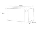 GE Appliances, Microondas tipo Espejo, 1.1 Pies Cúbicos de Capacidad  Entrega a toda Guatemala