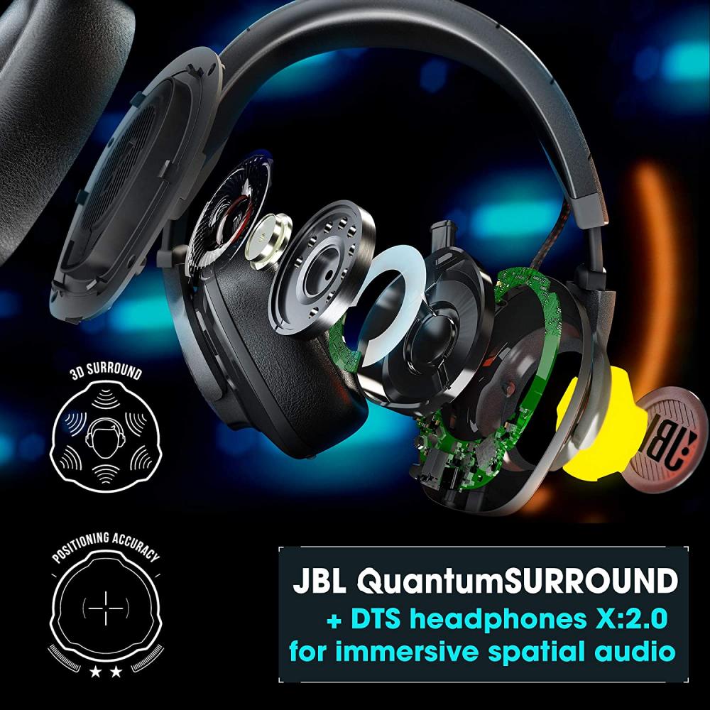 Auriculares JBL, Over Ear, Quantum 600 - Negro