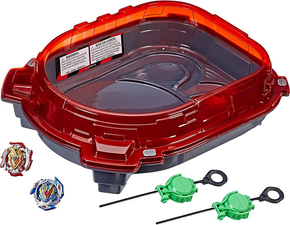 Kit de Batalla Beyblade Burst Turbo Slingshock Rail Rush, Set Completo