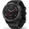 Reloj Inteligente Multideportivo Fēnix 6 Sapphire Con GPS, Garmin, DLC Gris Carbón con Banda Negra, Con Funciones Premium, 100215810
