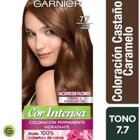 Garnier, Cor Intensa, Tinte Para Cabello, Tono 7.7 Castaño Caramelo