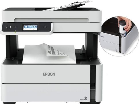 Epson, Ecotank M3170, Impresora Multifuncional Inalámbrica, Monocromática,  USB, Wi-Fi, Color Blanco/Negro Entrega a toda Guatemala