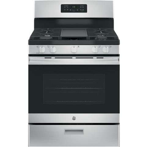 GE Appliances, Estufa a Gas Independiente de 30 Pulgadas/76 Centímetros de  Ancho, Horno de 5 Pies Cúbicos de Capacidad, Color Acero Inoxidable Entrega  a toda Guatemala