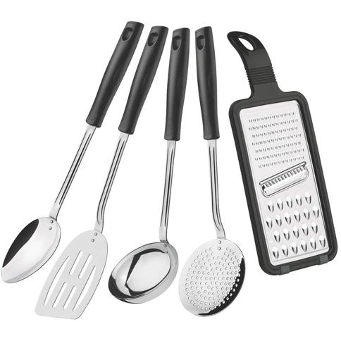Juego de utensilios de cocina de acero inoxidable de 25 piezas | Kit de  utensilios de cocina y herra…Ver más Juego de utensilios de cocina de acero