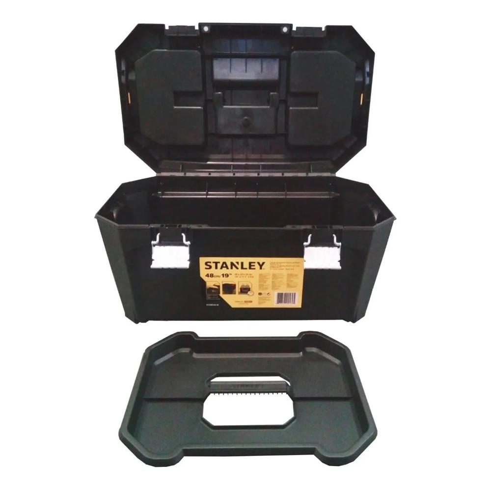  Stanley Pro Caja de herramientas de plástico resistente con  cierre de metal, bandeja portátil para piezas pequeñas, 26 pulgadas,  1-92-258 : Herramientas y Mejoras del Hogar
