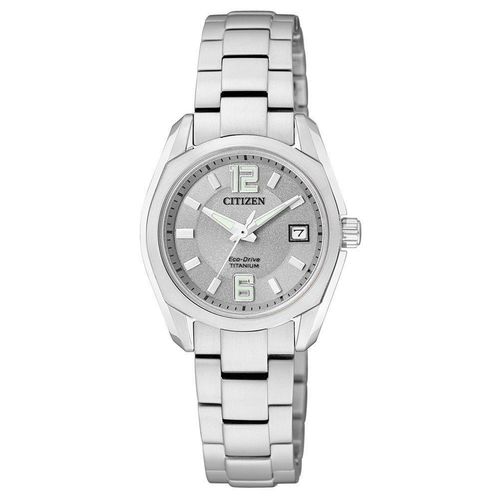 Reloj para Dama EW-210159A Citizen, Eco-Drive Titanium, con Cristal de