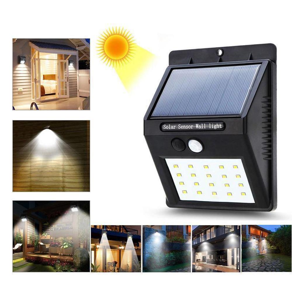 Luz Sensor Movimiento Solar 20 Led - Soluciones Chs