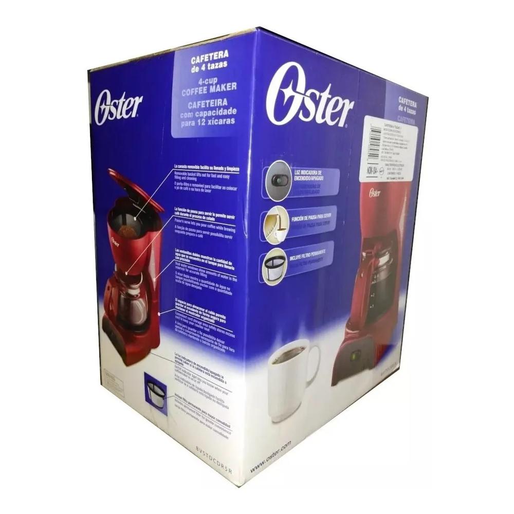 Cafetera Oster® Bvstdcdr5r Para 4 Tazas - Rojo Color Rojo