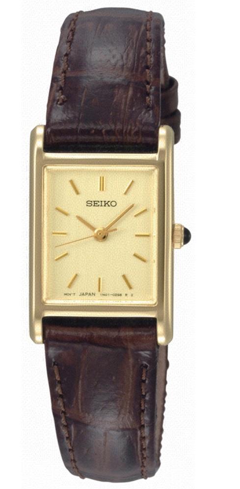 Reloj SXG-N54P Seiko, Para Dama, Cuadrado Clásico, con Pulsera de Piel