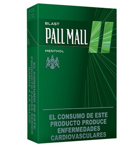10Pack, Pall Mall Mentol Cigarros, 10 Cajetillas con 20 Unidades Cada