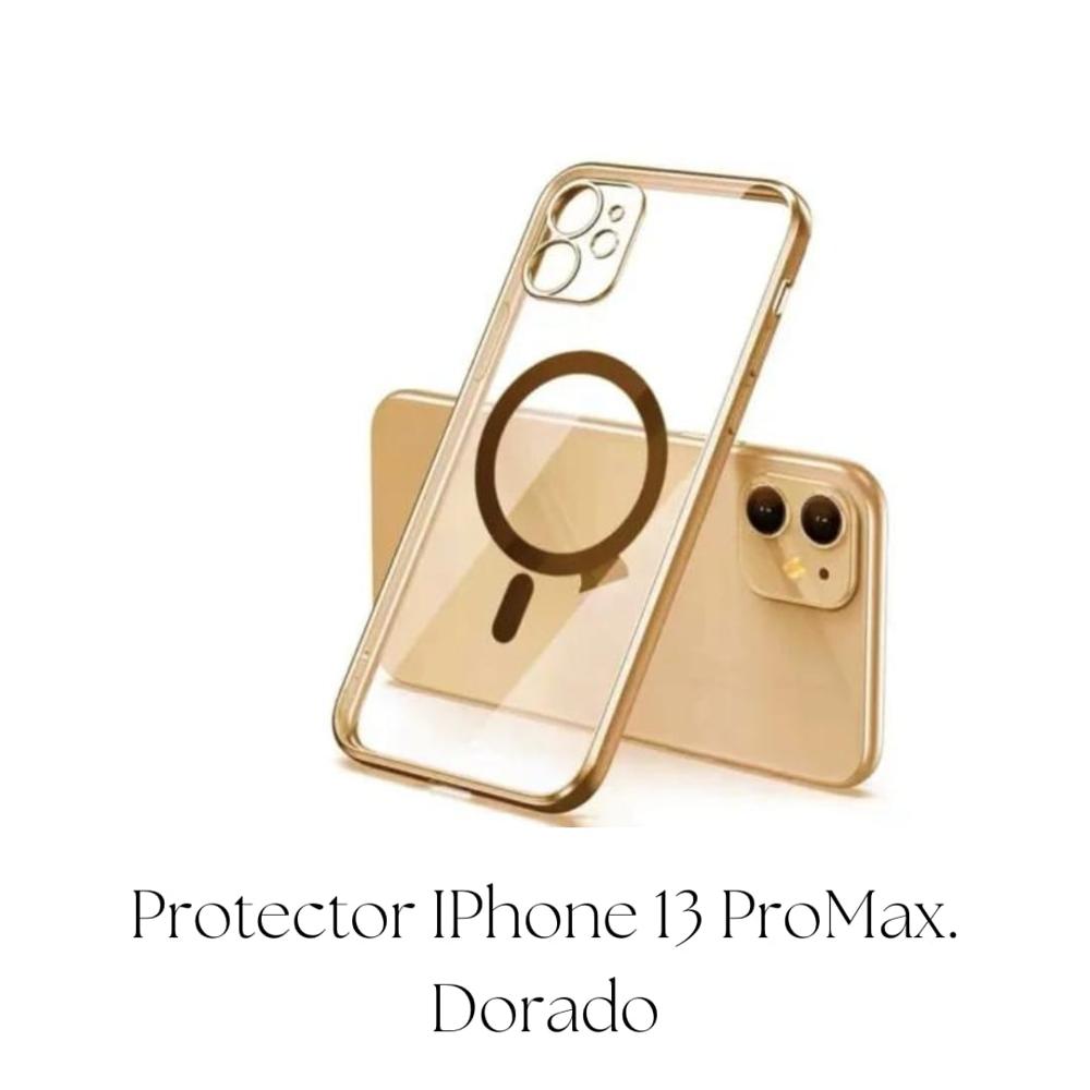 Protector IPhone 13 ProMax. Dorado Precio Guatemala