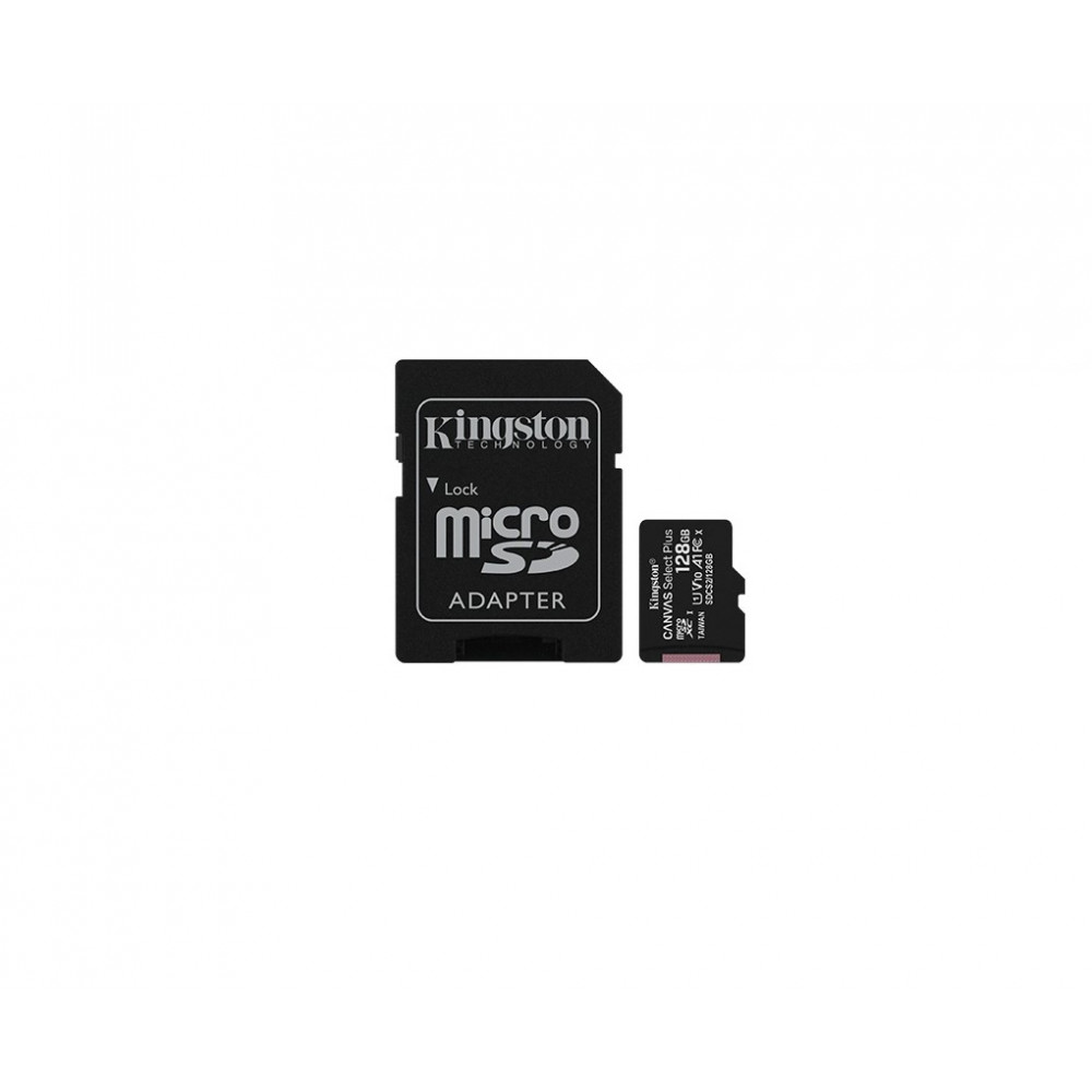 Карта памяти microsdxc uhs i u1 kingston canvas select plus 128 гб