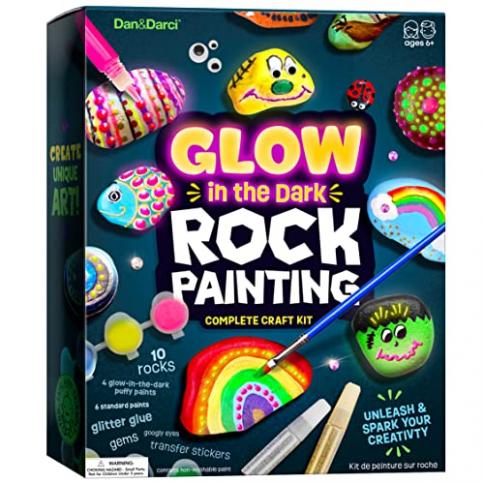 Kit de pintura rupestre para niños - Brilla en la oscuridad