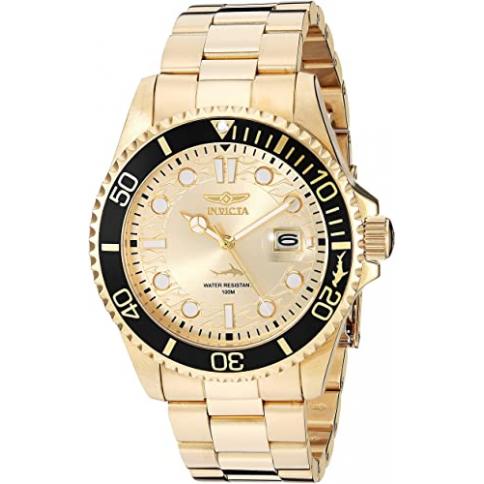 Reloj de cuarzo Invicta Pro Diver para hombre, dorado, 30025