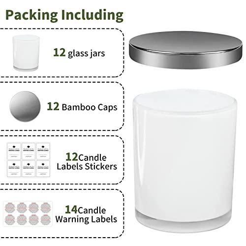CandMak Tarros para velas, paquete de 15 recipientes de vidrio