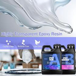 KISREL Epoxy Resin Kit for Beginners, Resin Kit with Molds, 32OZ Epoxy Kit wiht Dried Flowers, Measuring Cups and Resins Supplies - Tamaño 32oz