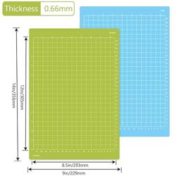 AUNKZL 6 Pack Cutting Mats 8.5x12in Compatible Cricut Joy Xtra Reusable Sticky Grip Cricket Cut Mats (Light, Standard) for Crafts, Quilting, Sewing