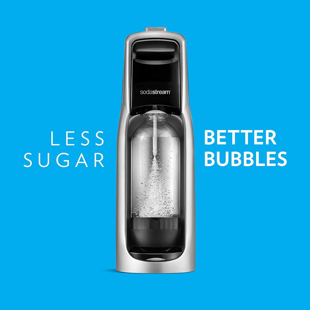 Sodastream Jet Sparkling Water Maker Kit Con Cilindro De 60L Plata 
