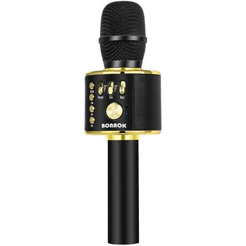 Micrófono inalámbrico para karaoke más altavoz incorporado, altavoz  incorporado y batería recargable incorporada, control de volumen y eco,  excelente condición, nuevo, 10L, 3W -  España