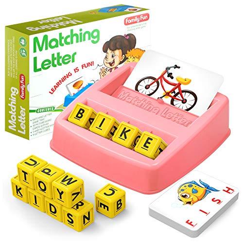 Juguetes educativos regalos para niños de 3 a 5 años, juegos de combinación  de alfabeto ABC juguetes de aprendizaje preescolar, para niños de 4 a 8 años,  regalos de cumpleaños de Navidad